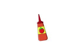 animated video of the tomato sauce bottle icon