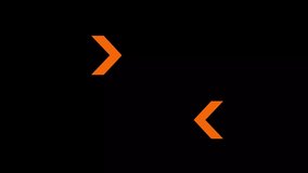 Arrow sign. swipe icon video animation. directional loop, direction arrow line loop animation. blinking arrow navigation. arrow loop animation direction concept. 