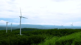 Power plant, wind turbine, 3 video clips