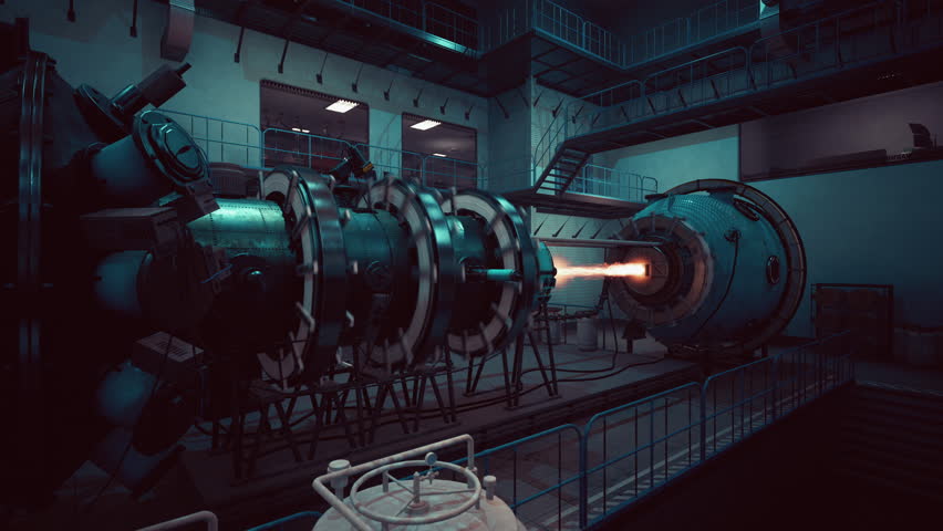 model of a nuclear power station