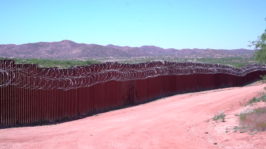 United States Broder fence in Sasabe, Arizona