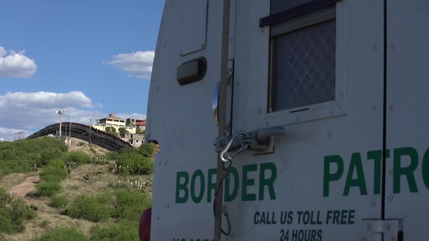 US  Mexico Border Wall in Nogales, Arizona