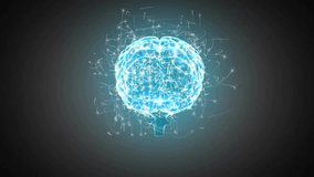 Animation of human brain and mathematical data processing. Global science, computing and data processing concept digitally generated video. - Powered by Shutterstock - Get 15% off with code: PIKWIZARD15