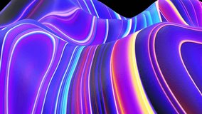 Colorful Futurist Fluid Abstract Background, Primitive art, blurred holographic, liquified shape, Colorful wavy, Bright waves, Paper art 3d origami shapes, Gradient luxury Painting. Neon colors.