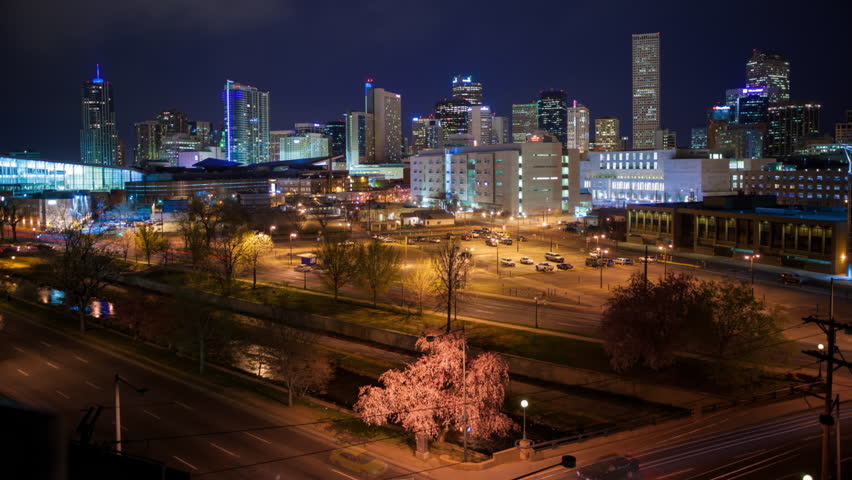 Denver Colorado Night Time Lapse  