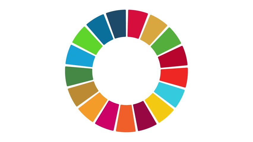SDGs color wheel animation set Royalty-Free Stock Footage #1111055059
