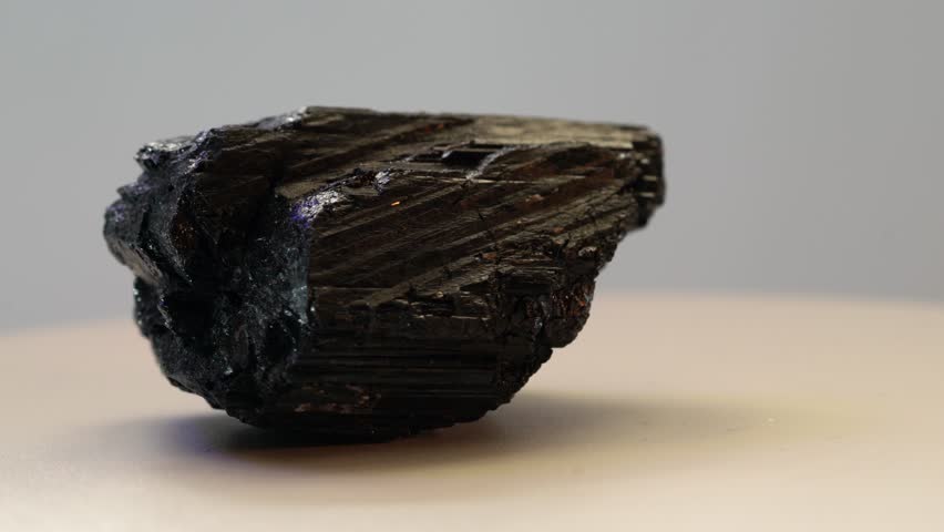 A closeup of black tourmaline