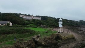 Drone footage of Black Nore Lighthouse and the ex-National Nautical School in Portishead. Video taken in October 2023