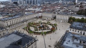 drone video Stanislas square, place Stanislas nancy france europe