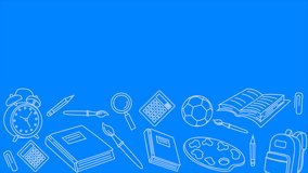 Back to school animated background vdeo - Powered by Shutterstock - Get 15% off with code: PIKWIZARD15