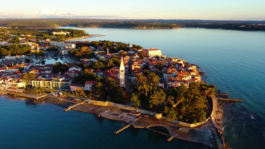 Novigrad, Istria, aerial view, Croatia
