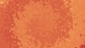 Abstract orange wavy background. Animated loop backdrop video with copy space.