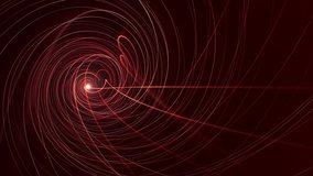 Looped abstract animation of hot swirl made of glowing energetic lines , looped video , 4k , 60 fps