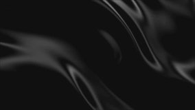 Luxury drapery slow ripple black satin silk. 3D Illustration - Powered by Shutterstock - Get 15% off with code: PIKWIZARD15