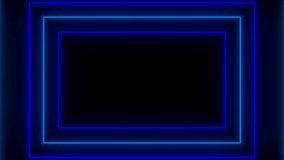 LOOP POPULAR abstract seamless background blue border by spectrum looped animation fluorescent ultraviolet light 4k glowing line Abstract background web neon box pattern LED screens technology 