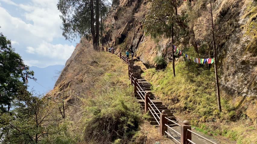 Hiking Through Tiger Nest, Paro, Bhutan