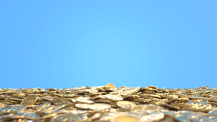 Golden numbers 2024  rise from the pile of gold coins, The Business concept Royalty-Free Stock Footage #1111177969