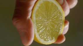 Person Squeezes Sliced Lemon Half Splashing Juice Around - Powered by Shutterstock - Get 15% off with code: PIKWIZARD15