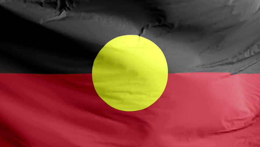 Aboriginal Australians flag waving animation. Aboriginal Australians waving flag in the wind. National flag of Aboriginal Australians. Sign of Aboriginal Australians seamless loop animated Royalty-Free Stock Footage #1111190643