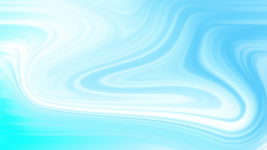 Animated blue and white fluid background. Colorful liquid gradually changes. Bright smooth gradient animation.