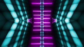 neon futuristic concert stage wall loop background