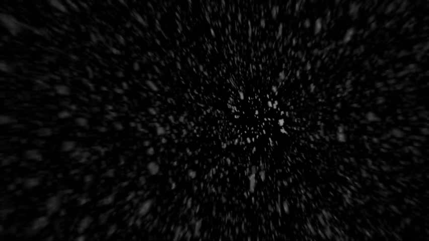 A dense heavy blizzard snowstorm VFX insert in slow-motion on black screen. Black screen Christmas snowstorm. Particles swirling moved by wind. Snow is moving through space. Snowstorm on black. Royalty-Free Stock Footage #1111238157