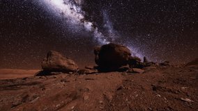red rocks and milky way night sky in Moab Utah - Powered by Shutterstock - Get 15% off with code: PIKWIZARD15