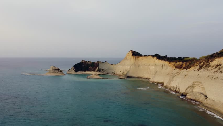 Corfu island Canal D'amour in Sidari area, with Famous Canal d'Amour