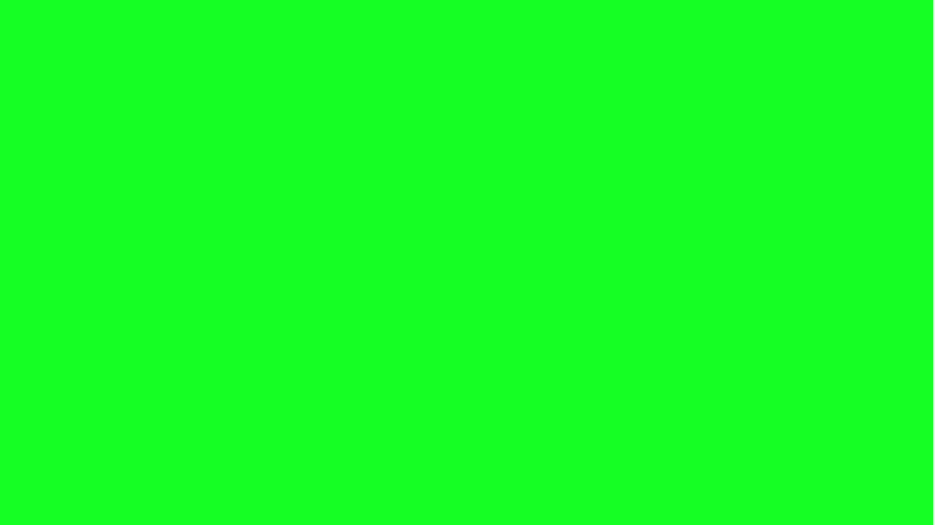 The elements of seasons in the world can be depicted in moving illustrations on a plain green background