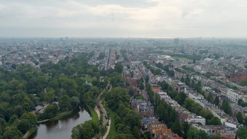 Amsterdam, Netherlands. Vondelpark, the city
