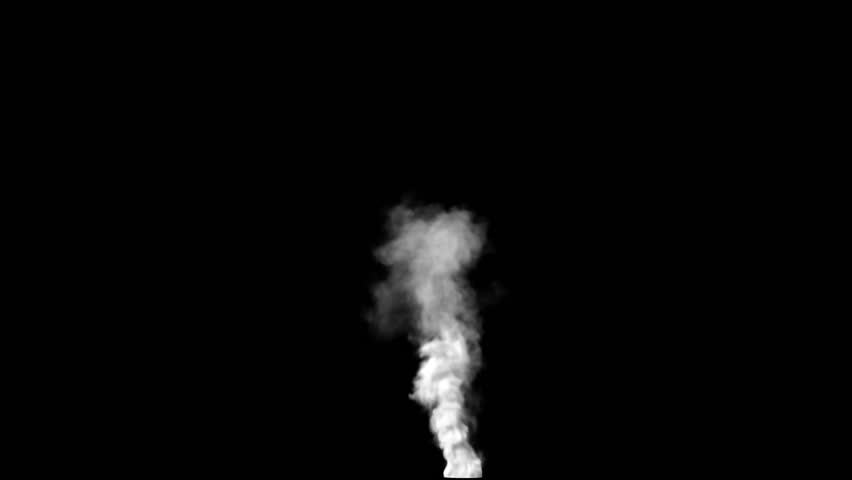 rising white Smoke loop isolated by alpha channel Royalty-Free Stock Footage #1111283785