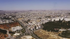Aerial, Gaziantep From Above, Turkey. Graded and stabilized version.