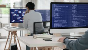 Smart AI cyber bot IT deep tech tools help write prompt python code web screen. Asia people asian man typing busy work predict big data mining center office upskill STEM expert skill job coder course. - Powered by Shutterstock - Get 15% off with code: PIKWIZARD15