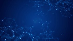 Abstract digital data network connection technology plexus business 4k background loop, blockchain, artificial intelligence, AR VR, computer network, cloud computing, internet, quantum computing, ict - Powered by Shutterstock - Get 15% off with code: PIKWIZARD15