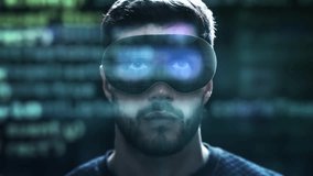 
Young Man Programmer checking his Program Code in a Virtual Reality Space. Augmented Reality Headset, Futuristic Glasses, Metaverse. - Powered by Shutterstock - Get 15% off with code: PIKWIZARD15