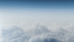 Sky with clouds full frame time-lapse video. 3D Motion Render