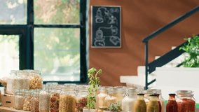 Vendor presents freshly harvested apples to diverse couple in local zero waste eco store, clients supporting organic farming for a sustainable lifestyle. Storekeeper showing ripe fresh fruits. - Powered by Shutterstock - Get 15% off with code: PIKWIZARD15