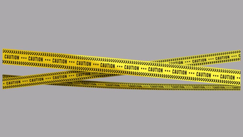 Caution tape set of yellow warning ribbons. Abstract warning lines for police, accident, under construction. Vector danger tape collection  Royalty-Free Stock Footage #1111335763