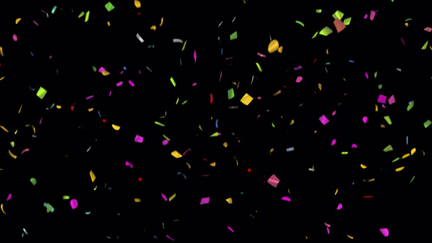 Celebration Falling Confetti Particles. Loop Animation With Alpha Channel Prores 4444. | Shutterstock HD Video #1111348583