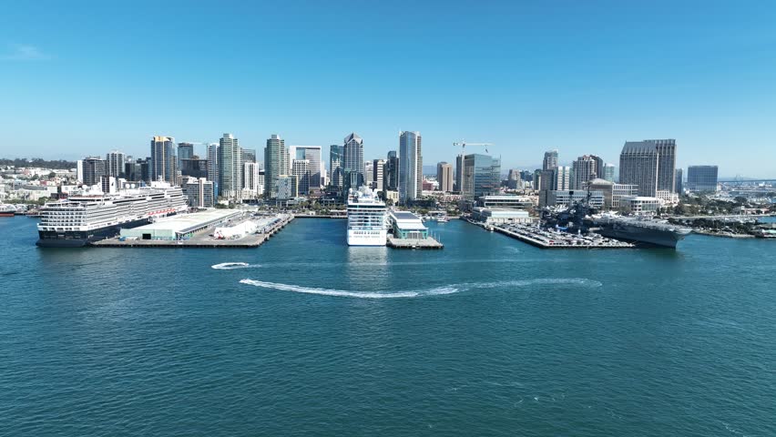 San Diego Downtown At San Diego In California United States. Scenic Downtown Cityscape. Urban Coastal. San Diego Downtown At San Diego In California United States.