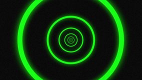 Green Color Visual Circle pattern and construction in mirror tunnel VJ Loop Video Effect Animation Stock Video Abstract Animation 2K 4K HD.mp4