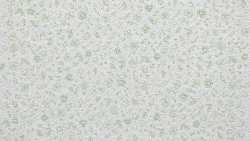 Watercolor Fruits and Vegetables. Green Apple. 