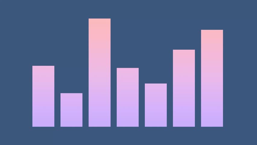 simple colorful animation graph mooving