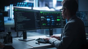 Portrait of Young Creative Manager Using Desktop Computer, Writing Code for an Innovative Technological Internet Product Launch. Enthusiastic Professional Developer Working in Modern Office - Powered by Shutterstock - Get 15% off with code: PIKWIZARD15