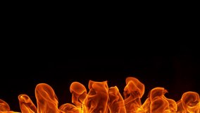 Super slow motion of fire flames isolated on black background. Filmed on high speed cinema camera at 1000 fps - Powered by Shutterstock - Get 15% off with code: PIKWIZARD15