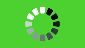 Loading Circle, video. Download progress, preloader animation web design template, interface buffering upload. Animation of UI element. Chroma key green screen. Progress loading bar - Powered by Shutterstock - Get 15% off with code: PIKWIZARD15