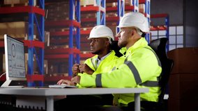 Warehouse Inventory Management KPI Dashboard. Analysts Looking At Charts - Powered by Shutterstock - Get 15% off with code: PIKWIZARD15