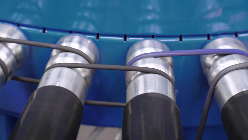 Driven roller conveyor on sale at exhibition | Shutterstock HD Video #1111403663
