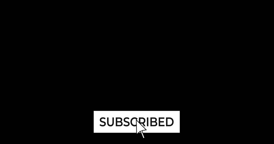 Subscribe to a channel with like and notification buttons for social networks and video channels in English. 4K animation with alpha channel. | Shutterstock HD Video #1111408133