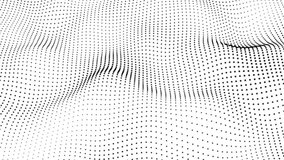 White abstract background and black dot. Futuristic, Modern, Digital, Abstract and technology dots wave background. digital dot wave animation. Dot pattern with halftone effect. - Powered by Shutterstock - Get 15% off with code: PIKWIZARD15